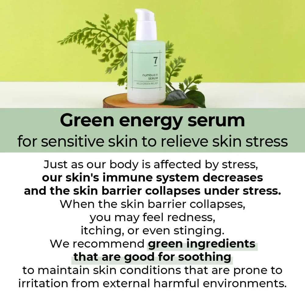 No.7 Serum, Green Soothing Serum, Acne-Prone Skin, Green Tea, Noni, 1.69 fl. oz.